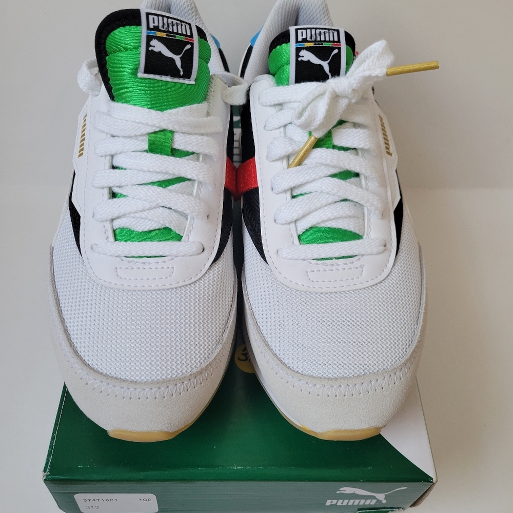 PUMA Future Rider Unity "White/Multicolor" Shoe - Picture 3 of 8